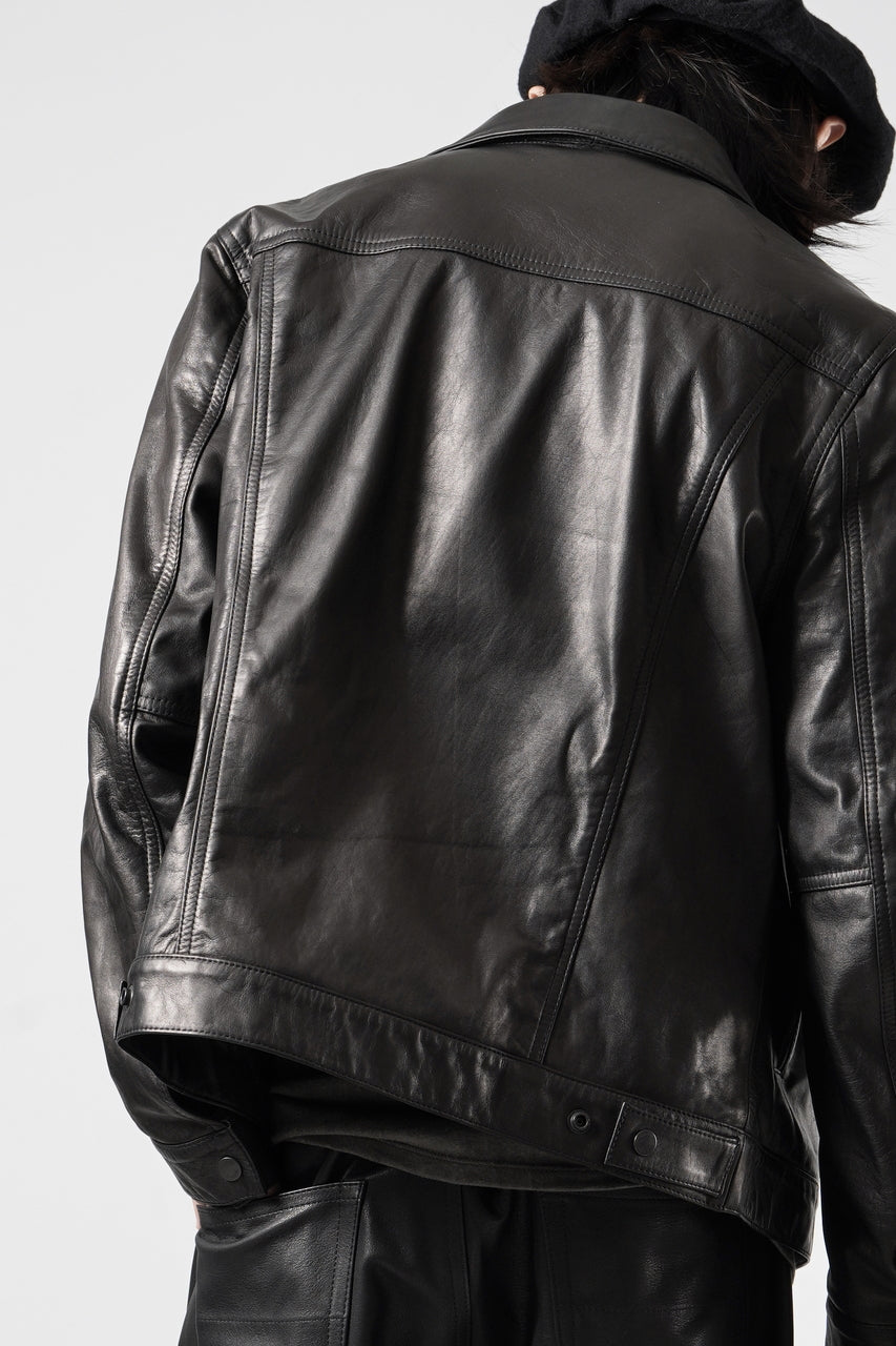 画像をギャラリービューアに読み込む, A LEATHER 3rd Jacket / SMOOTH COWHIDE (BLACK)
