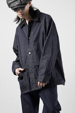 Load image into Gallery viewer, FULLCOUNT x GDC GFC2001 Leather Collar Denim Chore Jacket (INDIGO)