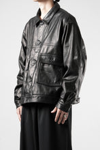 画像をギャラリービューアに読み込む, A LEATHER Trucker Jacket / LUXE COWHIDE (BLACK)