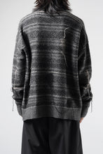画像をギャラリービューアに読み込む, ISABEL BENENATO High-Neck Jacquard Sweater in Yak  (GRAPHITE)