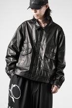 画像をギャラリービューアに読み込む, A LEATHER Trucker Jacket / LUXE COWHIDE (BLACK)