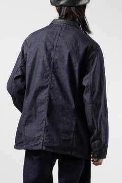Load image into Gallery viewer, FULLCOUNT x GDC GFC2001 Leather Collar Denim Chore Jacket (INDIGO)