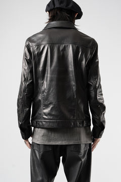 画像をギャラリービューアに読み込む, A LEATHER 3rd Jacket / SMOOTH COWHIDE (BLACK)