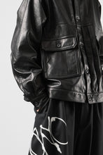 画像をギャラリービューアに読み込む, A LEATHER Trucker Jacket / LUXE COWHIDE (BLACK)