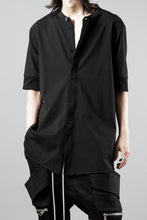 画像をギャラリービューアに読み込む, thom/krom STAND UP COLLAR T-SHIRT / STRETCH COTTON JERSEY (BLACK)