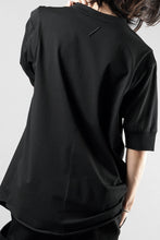 画像をギャラリービューアに読み込む, thom/krom STAND UP COLLAR T-SHIRT / STRETCH COTTON JERSEY (BLACK)