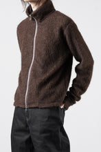 画像をギャラリービューアに読み込む, LITTLEBIG Zip Up Knit Jacket (BROWN)