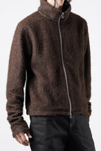 画像をギャラリービューアに読み込む, LITTLEBIG Zip Up Knit Jacket (BROWN)