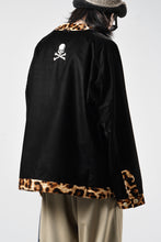 画像をギャラリービューアに読み込む, mastermind JAPAN LEOPARD VELVET CARDIGAN JACKET (BLACK x YELLOW)