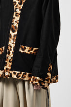 画像をギャラリービューアに読み込む, mastermind JAPAN LEOPARD VELVET CARDIGAN JACKET (BLACK x YELLOW)