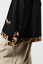 画像をギャラリービューアに読み込む, mastermind JAPAN LEOPARD VELVET CARDIGAN JACKET (BLACK x YELLOW)