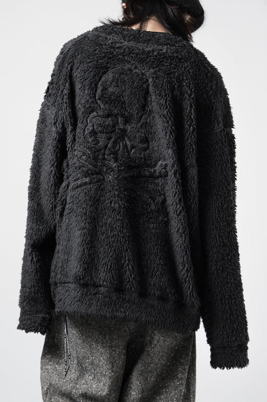 MASTERMIND WORLD SHAGGY CARDIGAN (BLACK)