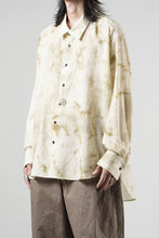 画像をギャラリービューアに読み込む, KLASICA "SH-053-MU" PLAIN BIG SHIRTS / ”KAGO-ZOME" DYED MUSLIN (ECRU)