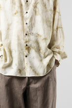 画像をギャラリービューアに読み込む, KLASICA "SH-053-MU" PLAIN BIG SHIRTS / ”KAGO-ZOME" DYED MUSLIN (ECRU)