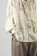 画像をギャラリービューアに読み込む, KLASICA "SH-053-MU" PLAIN BIG SHIRTS / ”KAGO-ZOME" DYED MUSLIN (ECRU)