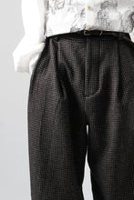 画像をギャラリービューアに読み込む, A TENTATIVE ATELIER exclusive Gale PLEAT WOOLEN PAINTER'S PANTS (DARK BROWN)