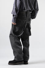 画像をギャラリービューアに読み込む, A TENTATIVE ATELIER exclusive George II PAINTER'S CROSS BAND PANTS (WASHED BLACK STRIPE)