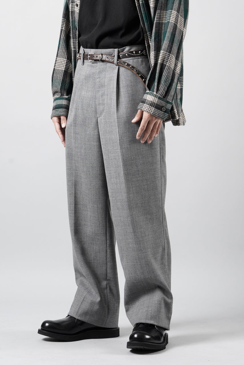 画像をギャラリービューアに読み込む, LASTMAN ONE TUCK SLACKS (GREY)