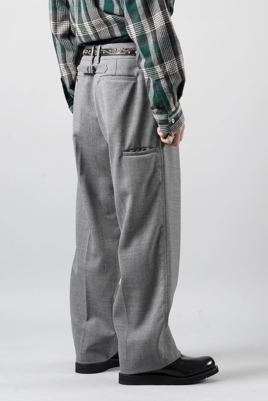 画像をギャラリービューアに読み込む, LASTMAN ONE TUCK SLACKS (GREY)