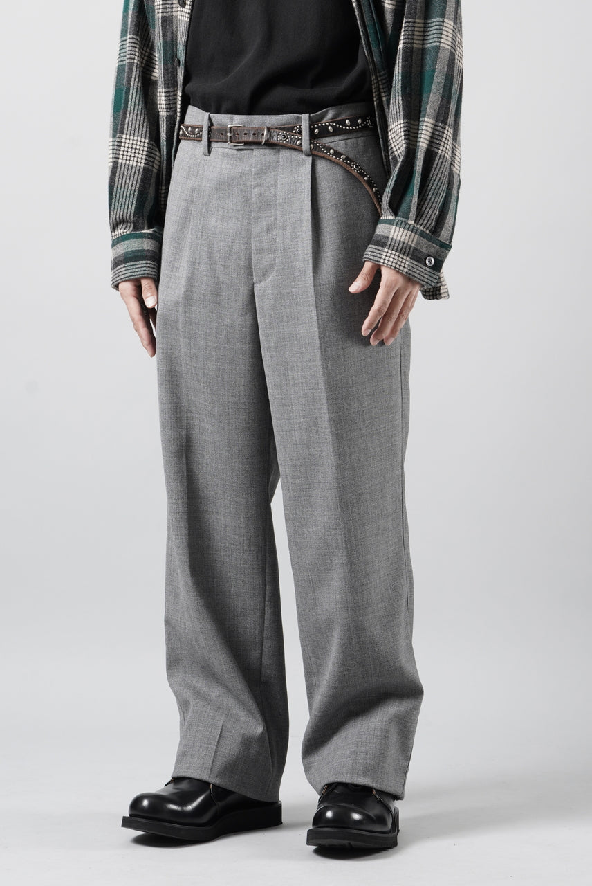 画像をギャラリービューアに読み込む, LASTMAN ONE TUCK SLACKS (GREY)