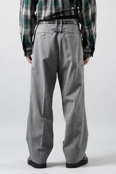 画像をギャラリービューアに読み込む, LASTMAN ONE TUCK SLACKS (GREY)