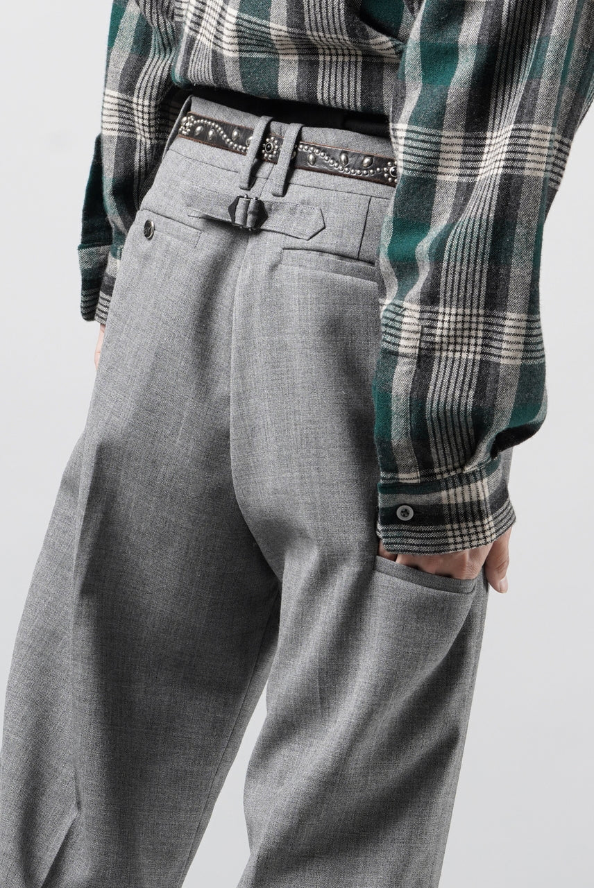 画像をギャラリービューアに読み込む, LASTMAN ONE TUCK SLACKS (GREY)