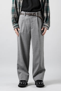 画像をギャラリービューアに読み込む, LASTMAN ONE TUCK SLACKS (GREY)
