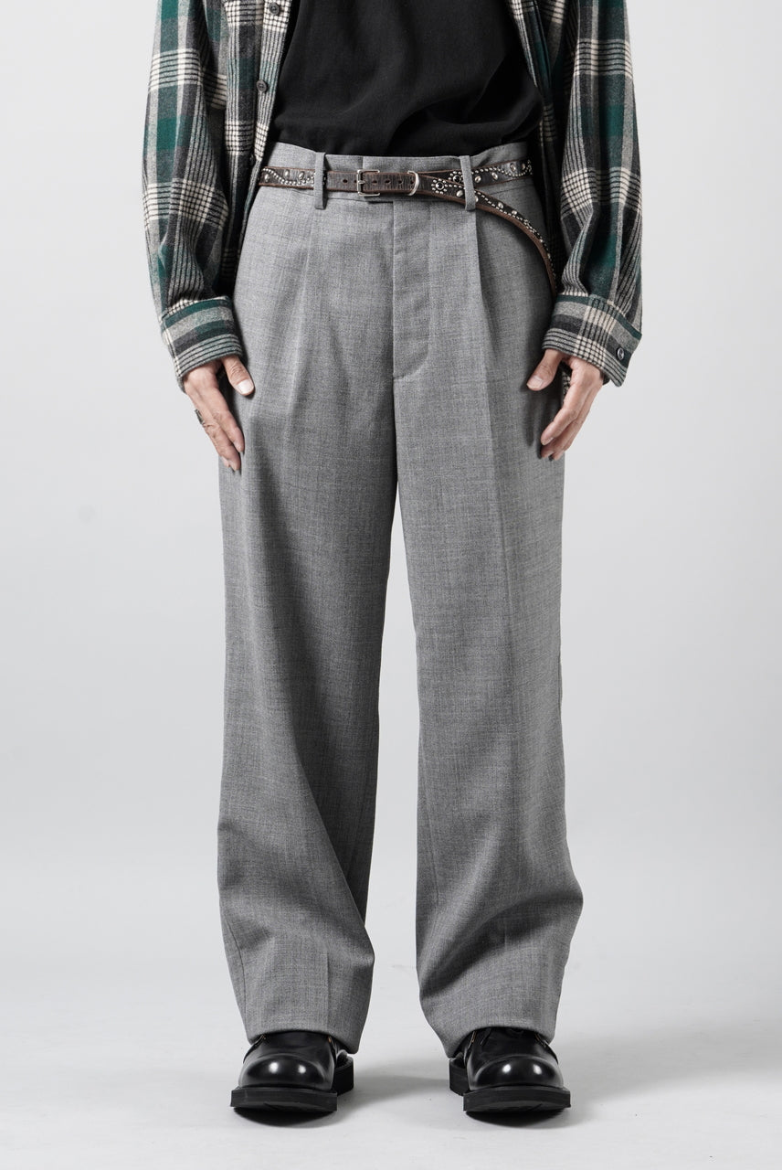 画像をギャラリービューアに読み込む, LASTMAN ONE TUCK SLACKS (GREY)