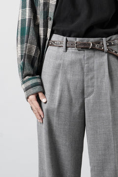 画像をギャラリービューアに読み込む, LASTMAN ONE TUCK SLACKS (GREY)