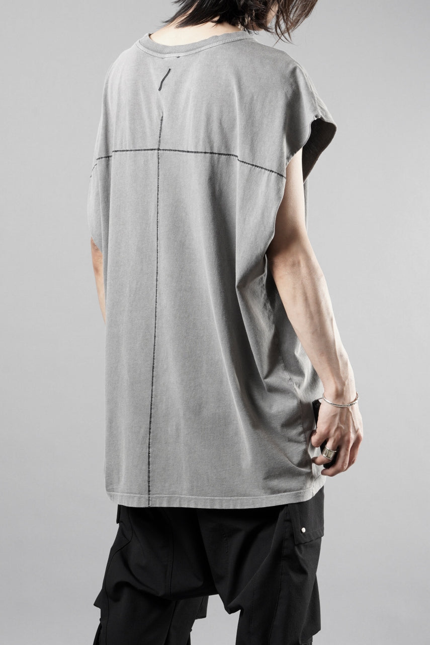 Load image into Gallery viewer, thom/krom FRENCH SLEEVE T-SHIRT / OVERSIZED FIT (DARK USED GREY)