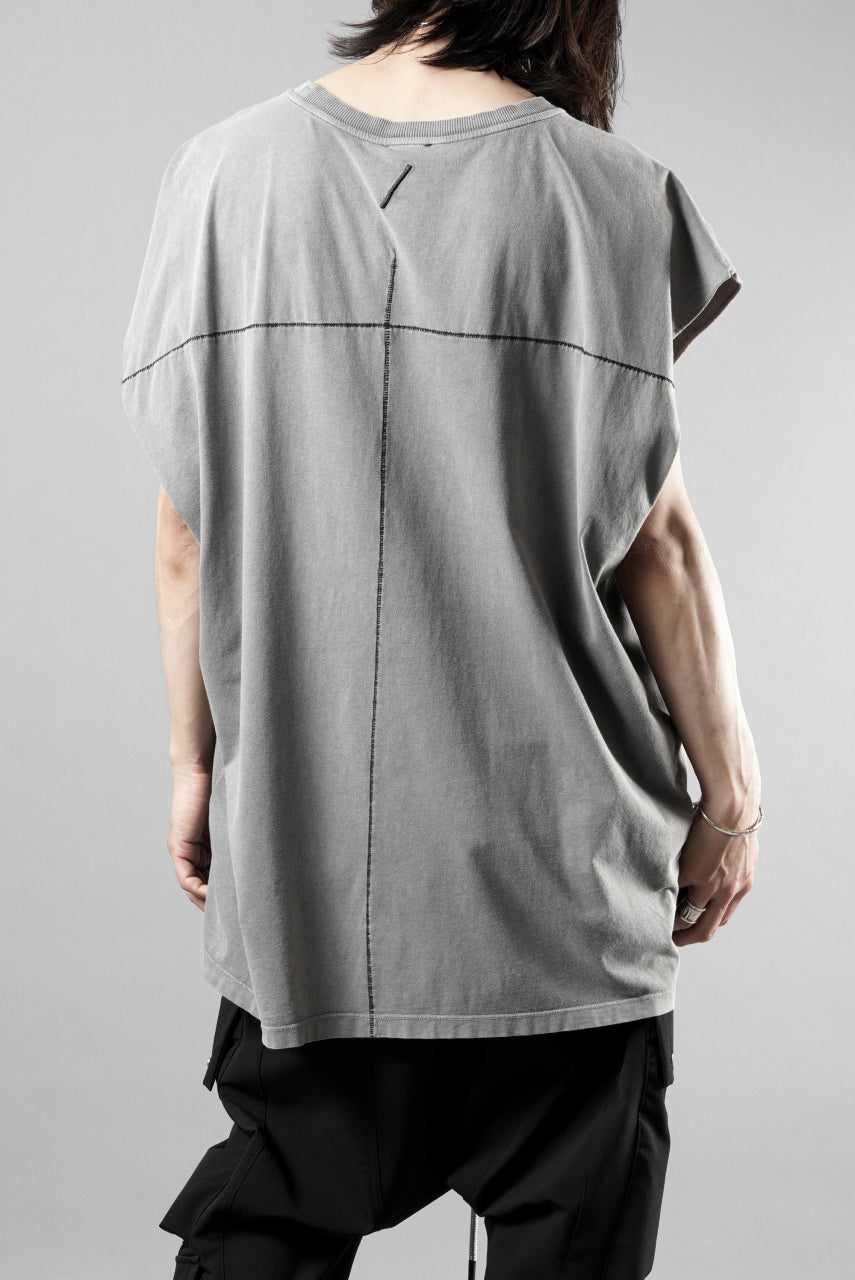 Load image into Gallery viewer, thom/krom FRENCH SLEEVE T-SHIRT / OVERSIZED FIT (DARK USED GREY)