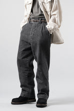 画像をギャラリービューアに読み込む, A TENTATIVE ATELIER exclusive Gysin HAND STITCHES BUCKLE PANTS (WASHED BLACK STRIPE)