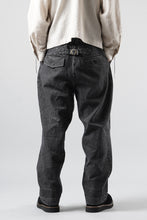 画像をギャラリービューアに読み込む, A TENTATIVE ATELIER exclusive Gysin HAND STITCHES BUCKLE PANTS (WASHED BLACK STRIPE)