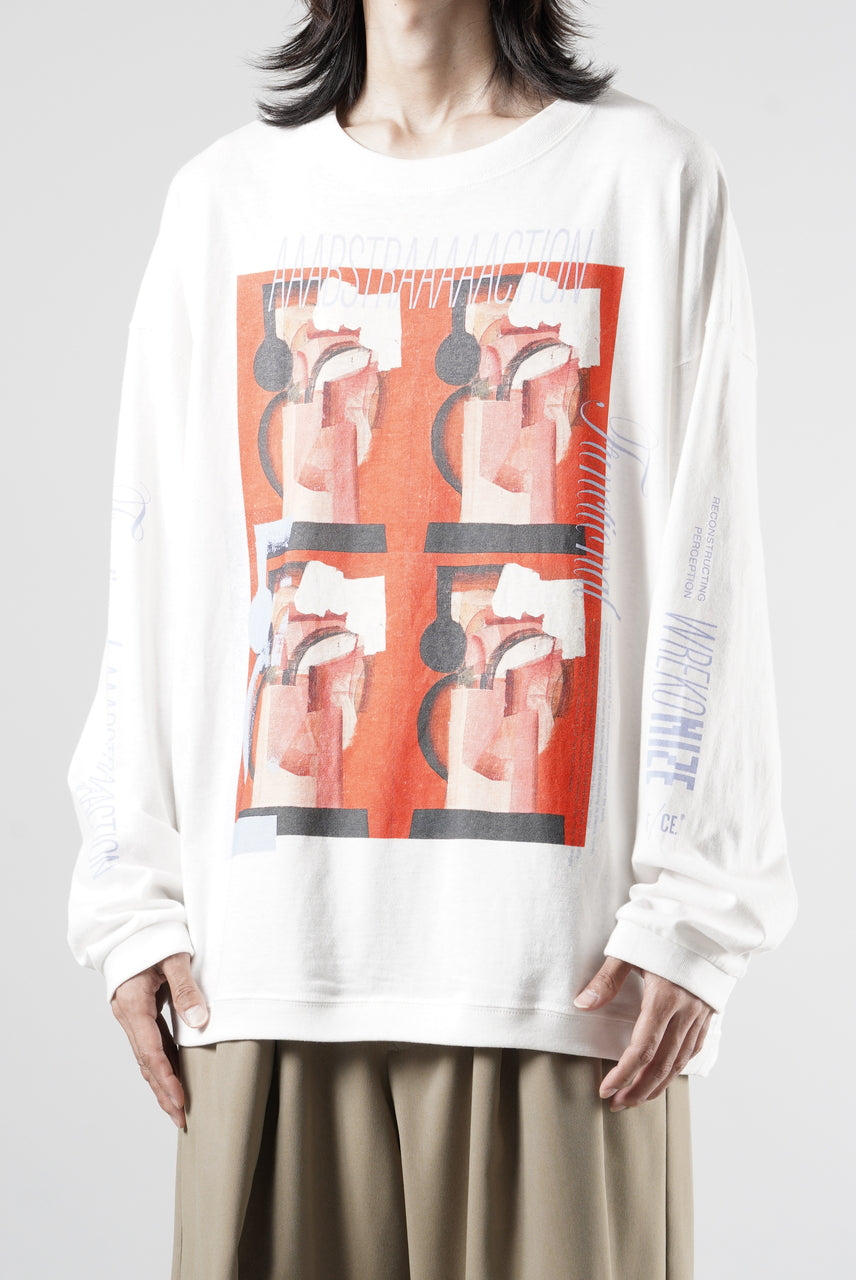 画像をギャラリービューアに読み込む, F/CE. RE AIKAWA LONG SLEEVE T-SHIRT TYPE-B (WHITE)