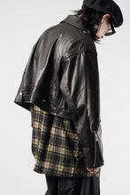 画像をギャラリービューアに読み込む, A LEATHER Short Motor Jacket / LUXE COWHIDE (BLACK)