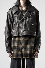 画像をギャラリービューアに読み込む, A LEATHER Short Motor Jacket / LUXE COWHIDE (BLACK)