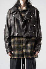 画像をギャラリービューアに読み込む, A LEATHER Short Motor Jacket / LUXE COWHIDE (BLACK)
