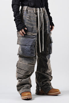 画像をギャラリービューアに読み込む, A.F ARTEFACT MULTI CARGO POCKET PANTS / ENZYME WASHED DENIM (BEIGE)