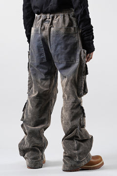 画像をギャラリービューアに読み込む, A.F ARTEFACT MULTI CARGO POCKET PANTS / ENZYME WASHED DENIM (BEIGE)