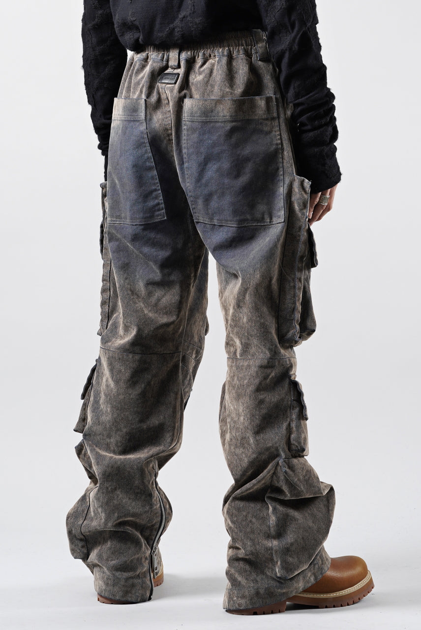 画像をギャラリービューアに読み込む, A.F ARTEFACT MULTI CARGO POCKET PANTS / ENZYME WASHED DENIM (BEIGE)