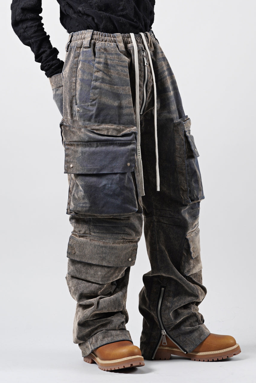 画像をギャラリービューアに読み込む, A.F ARTEFACT MULTI CARGO POCKET PANTS / ENZYME WASHED DENIM (BEIGE)