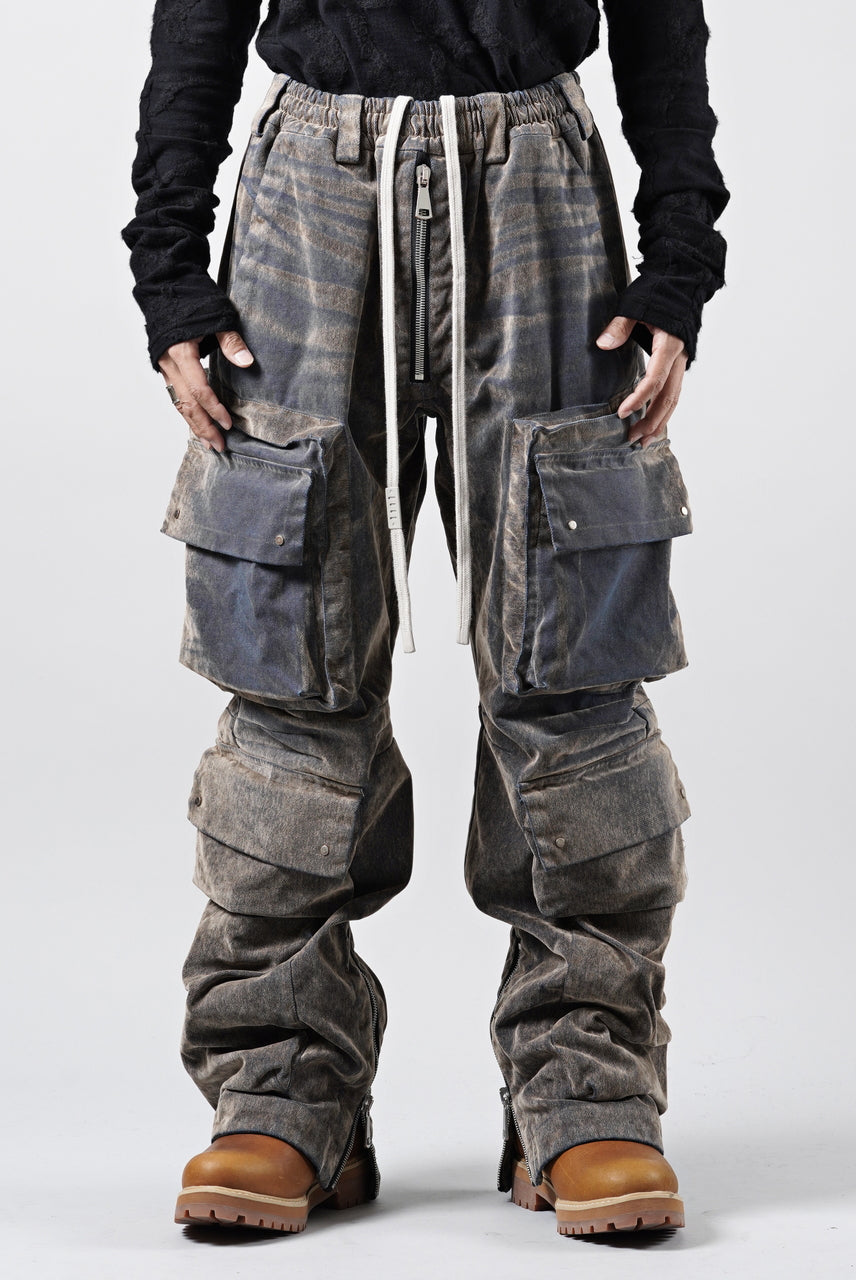 画像をギャラリービューアに読み込む, A.F ARTEFACT MULTI CARGO POCKET PANTS / ENZYME WASHED DENIM (BEIGE)