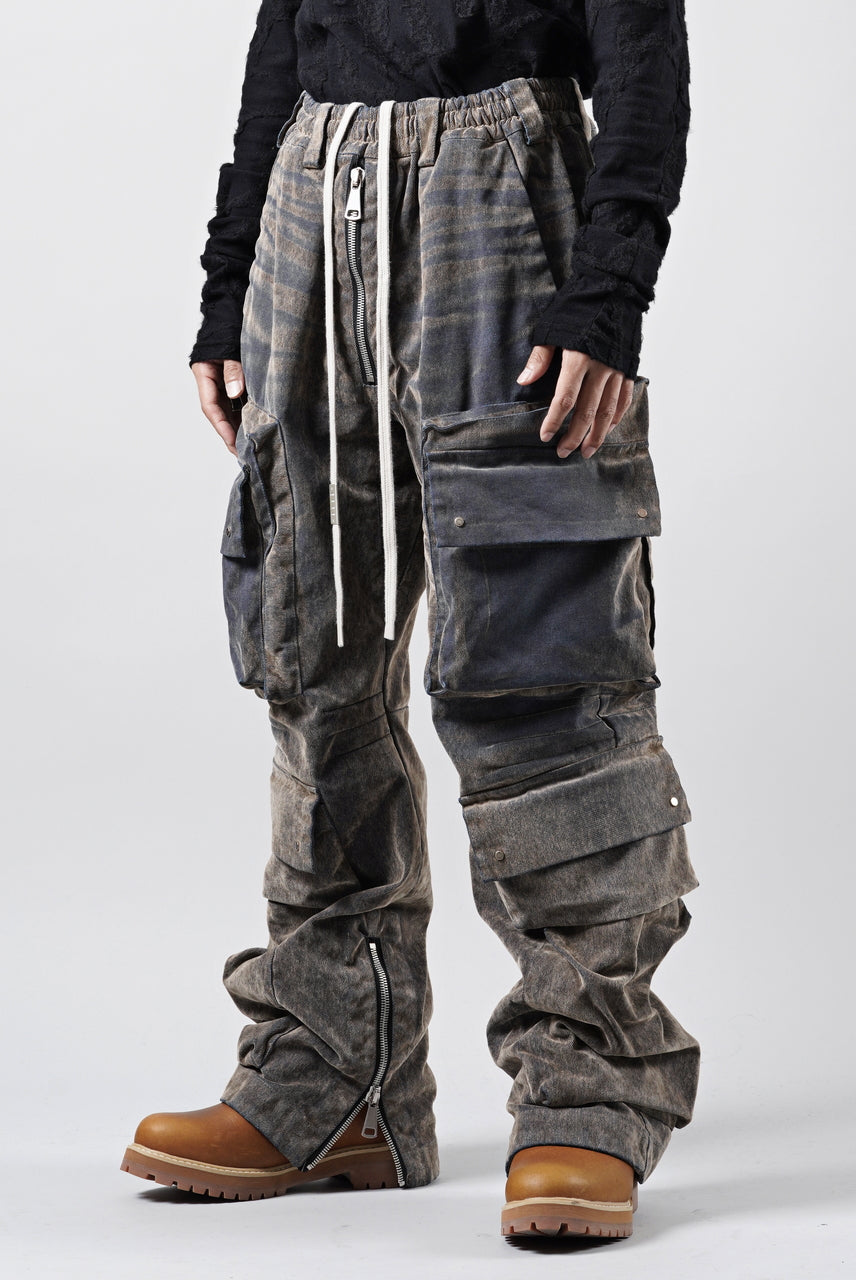 画像をギャラリービューアに読み込む, A.F ARTEFACT MULTI CARGO POCKET PANTS / ENZYME WASHED DENIM (BEIGE)