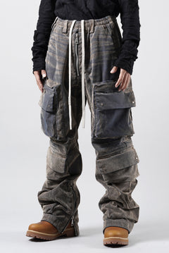 画像をギャラリービューアに読み込む, A.F ARTEFACT MULTI CARGO POCKET PANTS / ENZYME WASHED DENIM (BEIGE)