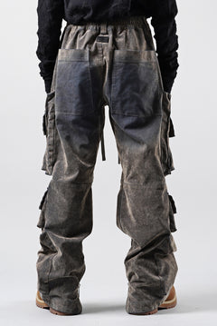 画像をギャラリービューアに読み込む, A.F ARTEFACT MULTI CARGO POCKET PANTS / ENZYME WASHED DENIM (BEIGE)