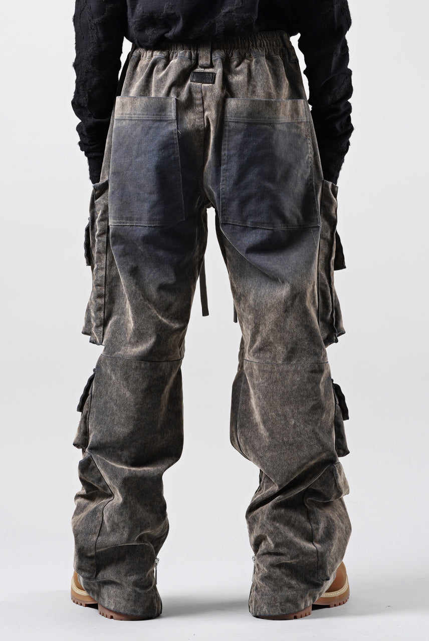 画像をギャラリービューアに読み込む, A.F ARTEFACT MULTI CARGO POCKET PANTS / ENZYME WASHED DENIM (BEIGE)