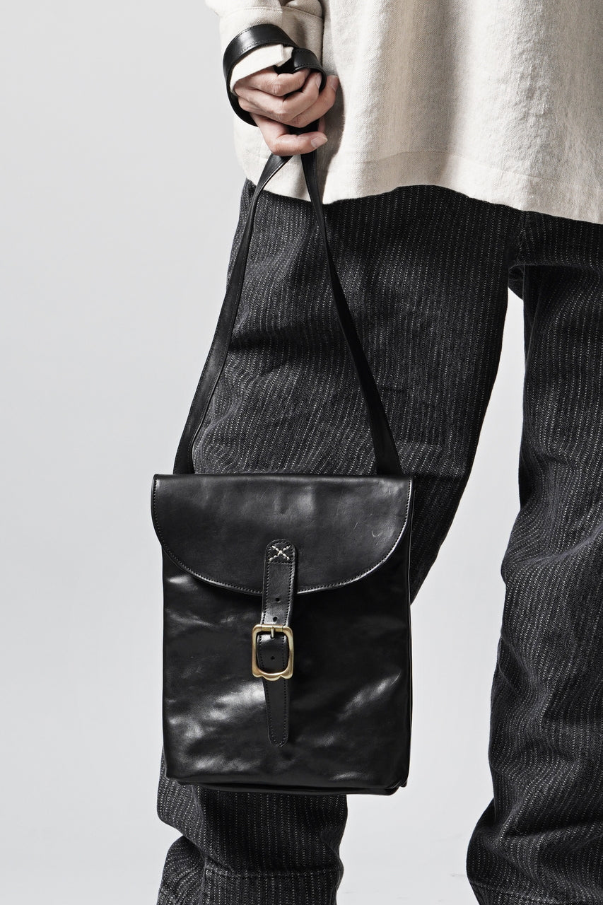 画像をギャラリービューアに読み込む, A TENTATIVE ATELIER exclusive T.S.Eliot REPLICA HAVERSACK SHOULDER BAG / VACHETTA HORSE LEATHER (BLACK)