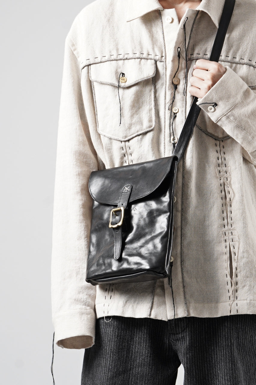 画像をギャラリービューアに読み込む, A TENTATIVE ATELIER exclusive T.S.Eliot REPLICA HAVERSACK SHOULDER BAG / VACHETTA HORSE LEATHER (BLACK)