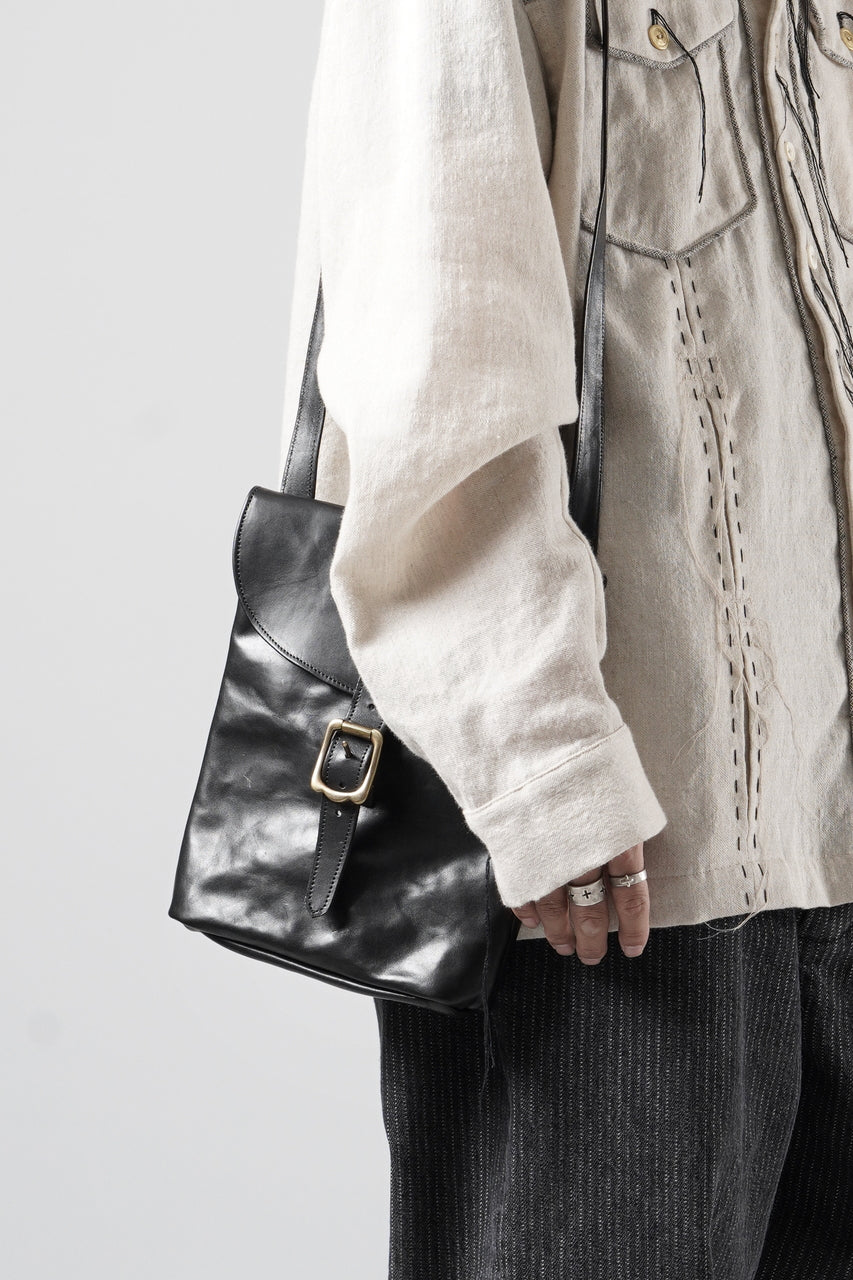 画像をギャラリービューアに読み込む, A TENTATIVE ATELIER exclusive T.S.Eliot REPLICA HAVERSACK SHOULDER BAG / VACHETTA HORSE LEATHER (BLACK)