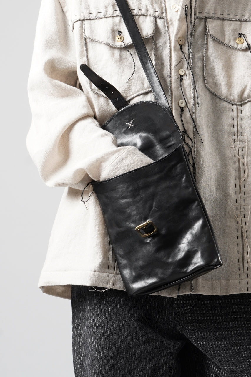 画像をギャラリービューアに読み込む, A TENTATIVE ATELIER exclusive T.S.Eliot REPLICA HAVERSACK SHOULDER BAG / VACHETTA HORSE LEATHER (BLACK)